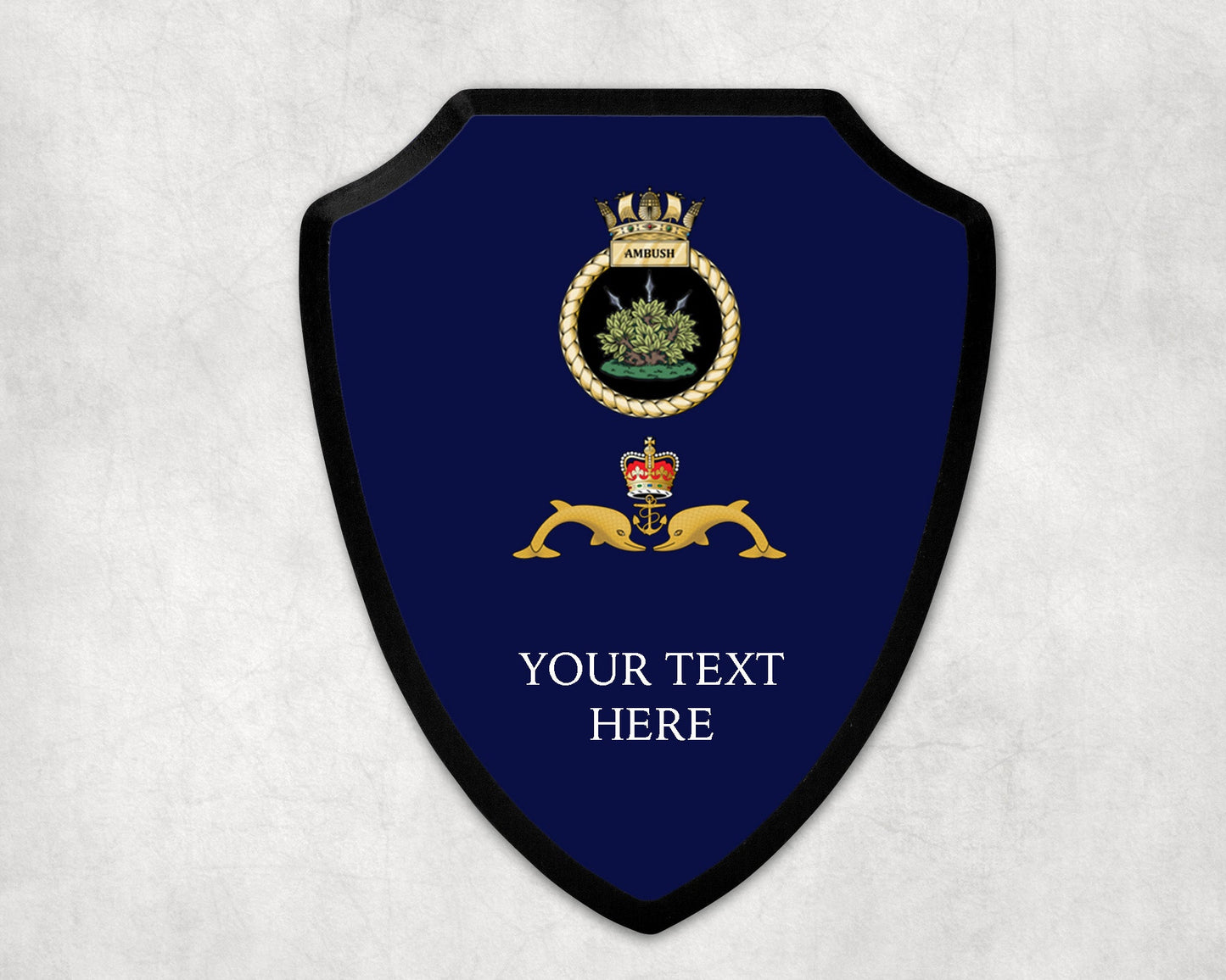 HMS Ambush - Royal Navy Printed Wall Shield