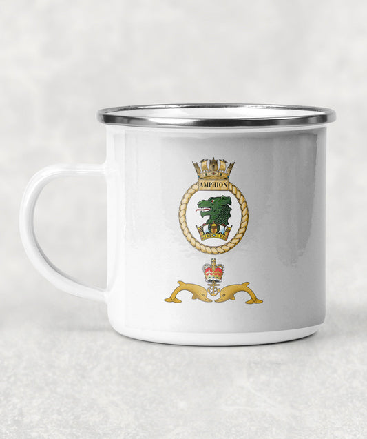 HMS Amphion - Enamel Mug