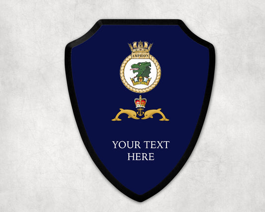 HMS Amphion - Royal Navy Printed Wall Shield