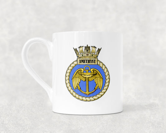 HMS Amythest - Bone China Mug