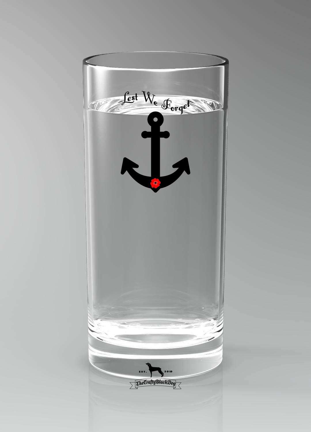 Lest We Forget - Anchor - Highball Glass(es)
