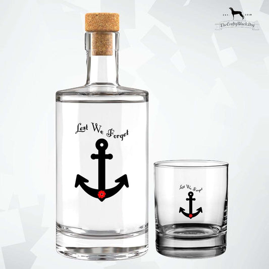 Lest We Forget - Anchor - Fill Your Own Spirit Bottle