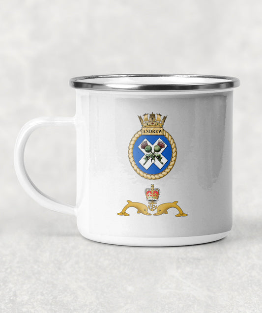 HMS Andrew - Enamel Mug