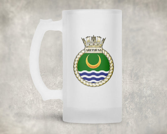HMS Arethusa - Frosted Stein/Tankard/Beer Mug - Frosted Stein/Tankard/Beer Mug