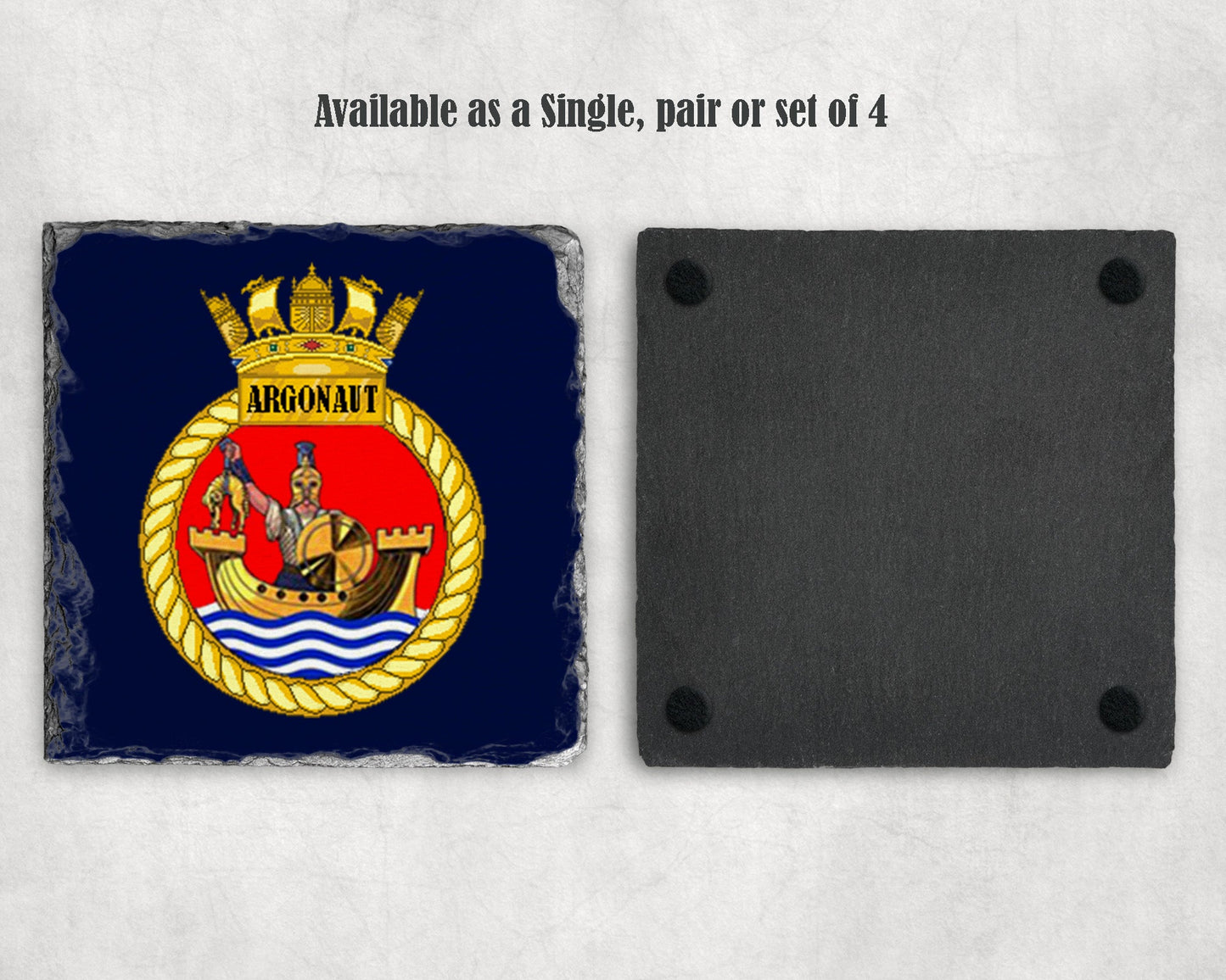 HMS Argonaut - Slate Coaster