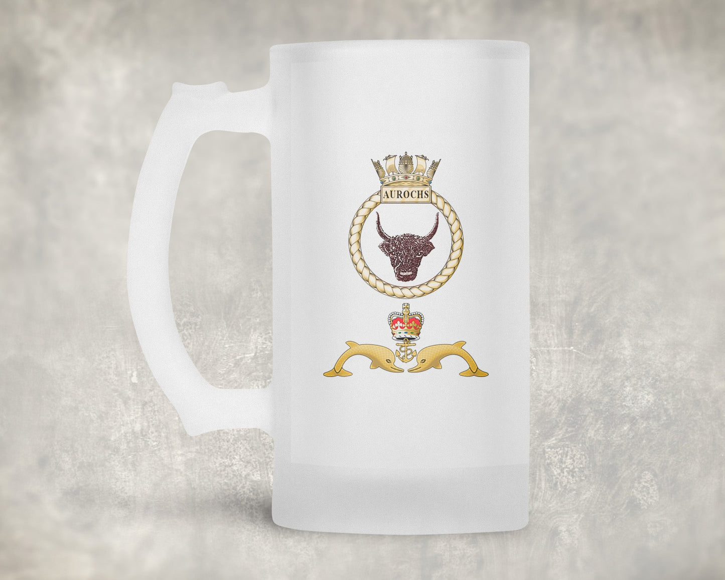 HMS Aurochs - Frosted Stein/Tankard/Beer Mug - Frosted Stein/Tankard/Beer Mug