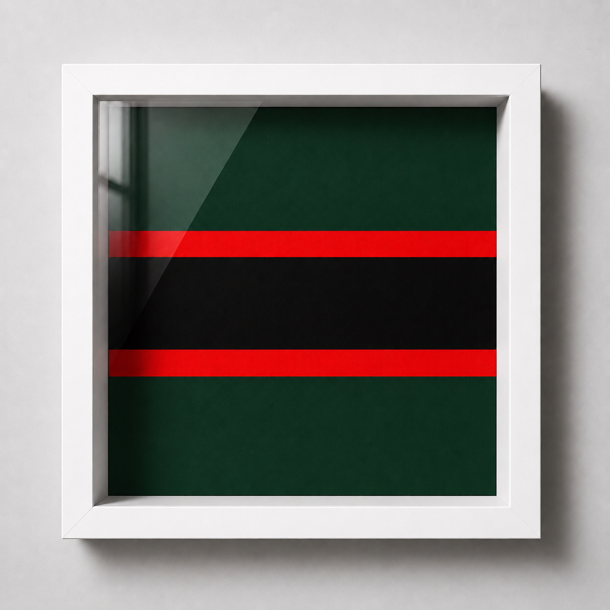Royal Green Jackets Silver Cap Badge Display Frame | Officially Licensed