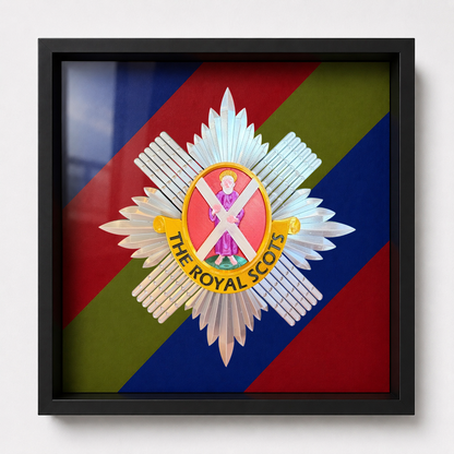 The Royal Scots (The Royal Regiment) Cap Badge Display Frame | Officially Licensed