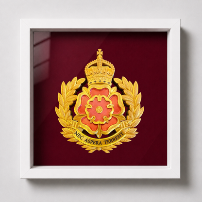 Duke of Lancaster's Regiment Cap Badge Display Frame – King's Crown | Officially Licensed