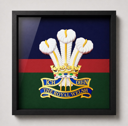The Royal Welsh Cap Badge Display Frame | Officially Licensed