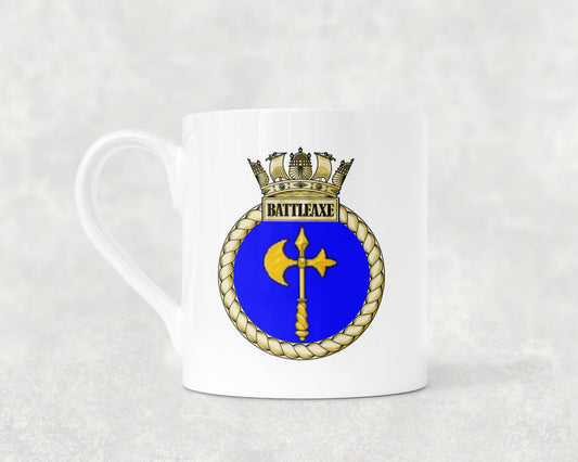 HMS Battleaxe - Bone China Mug