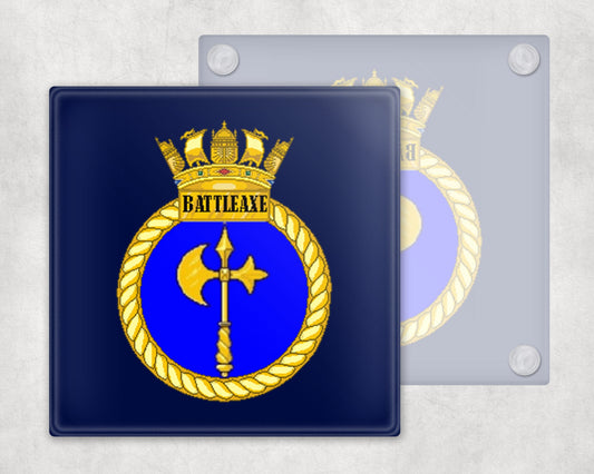 HMS Battleaxe - Glass Coaster