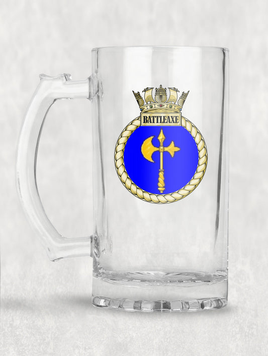 HMS Battleaxe - Tankard/Beer Mug/Stein
