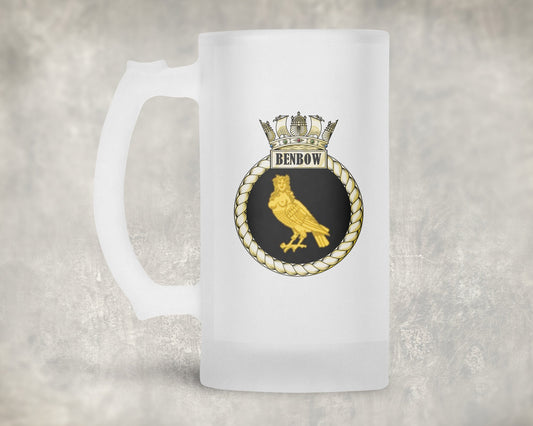 HMS Benbow - Frosted Stein/Tankard/Beer Mug - Frosted Stein/Tankard/Beer Mug
