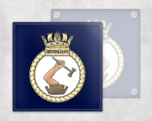 HMS Birmingham - Glass Coaster
