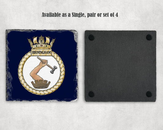 HMS Birmingham - Slate Coaster