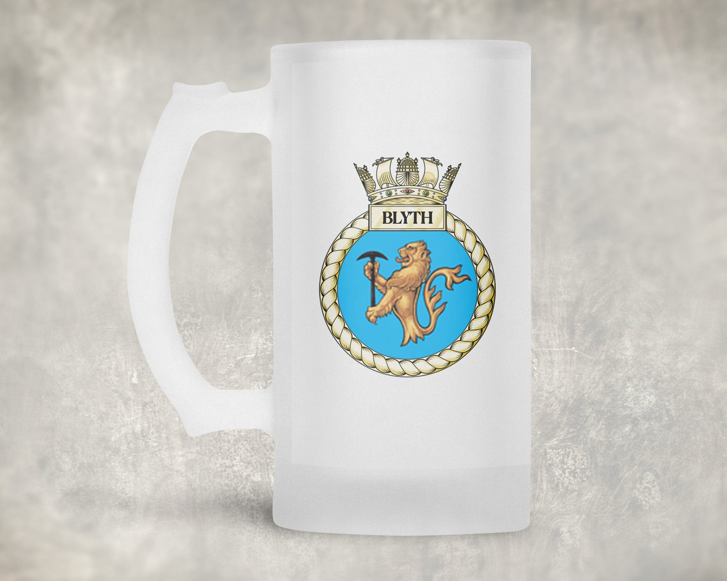 HMS Blyth - Frosted Stein/Tankard/Beer Mug - Frosted Stein/Tankard/Beer Mug