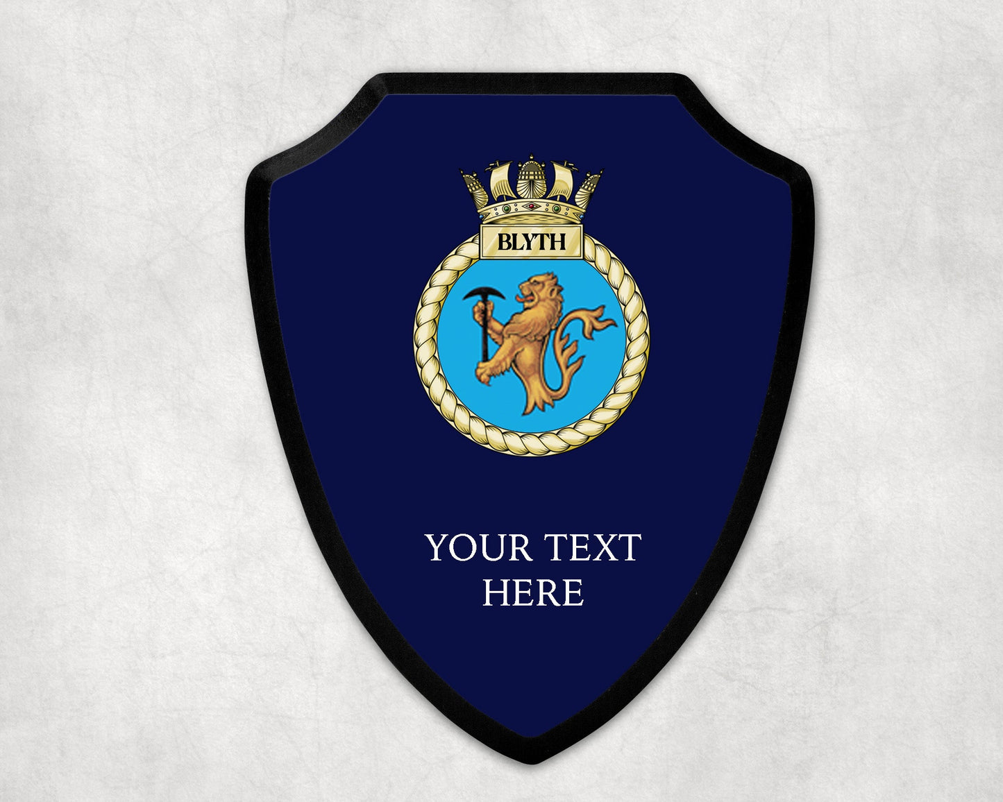 HMS Blyth - Royal Navy Printed Wall Shield