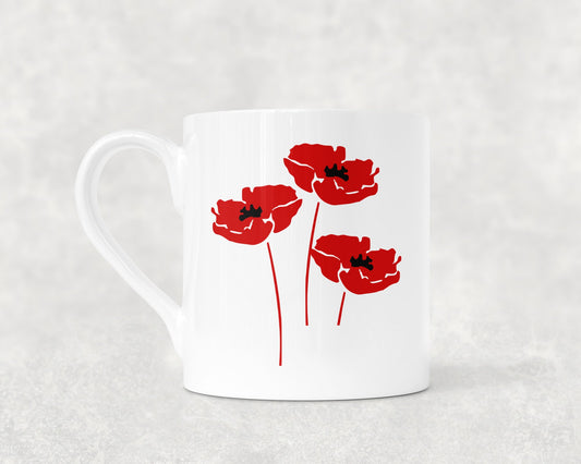 Poppies - Bone China Mug