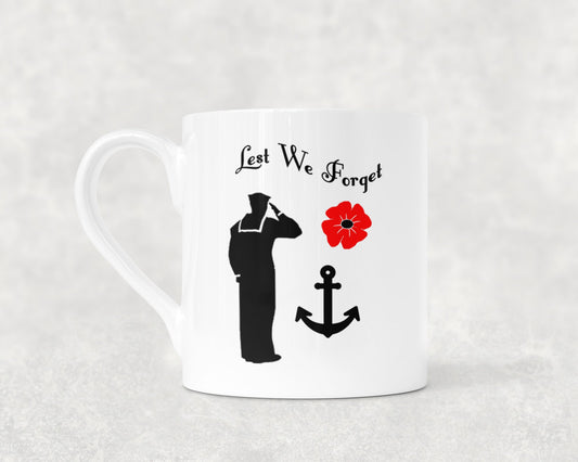 Lest We Forget - Sailor - Bone China Mug