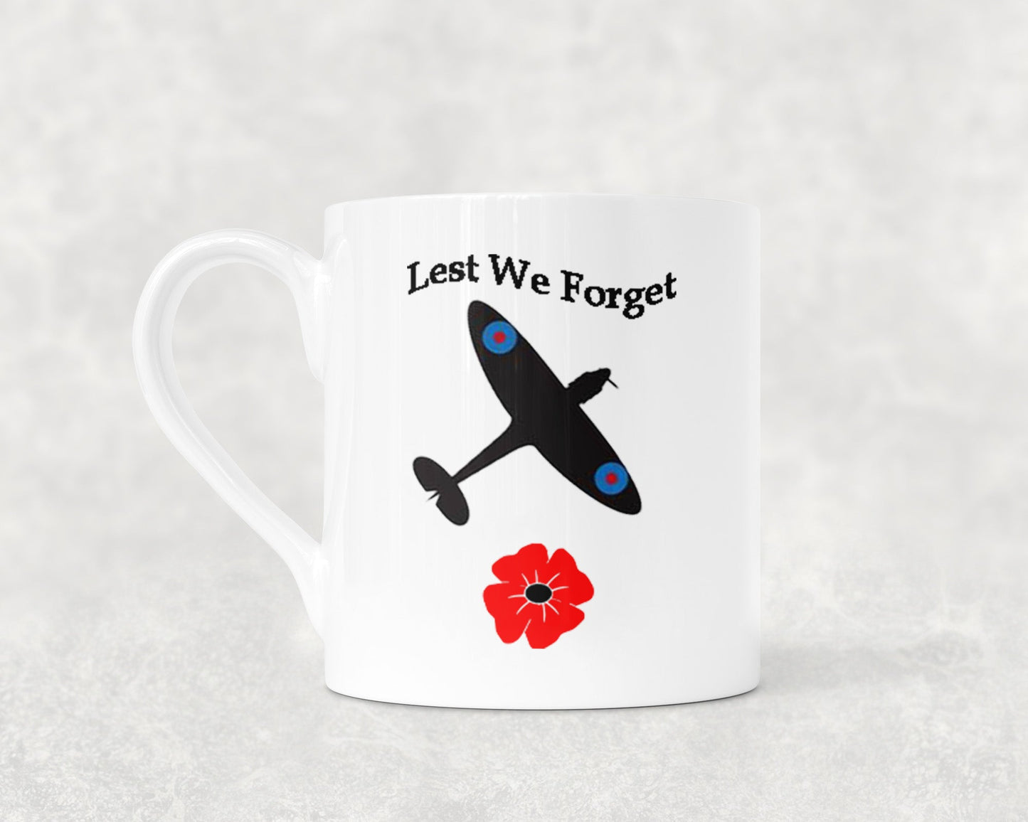 Lest We Forget - Spitfire - Bone China Mug