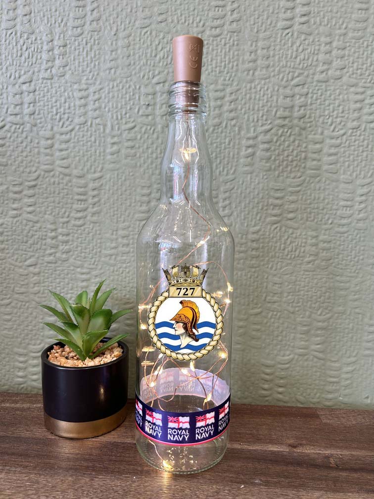 727 Naval Air Squadron - Bottle With Lights