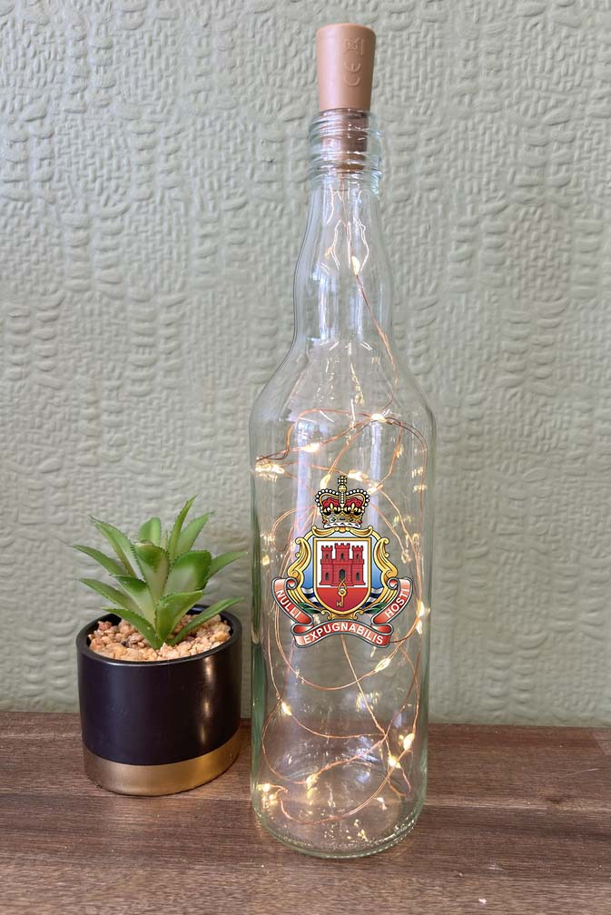 Royal Gibraltar Regiment - Bottle With Lights