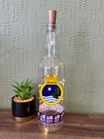 HMS Andromeda - Bottle With Lights