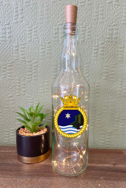 HMS Andromeda - Bottle With Lights