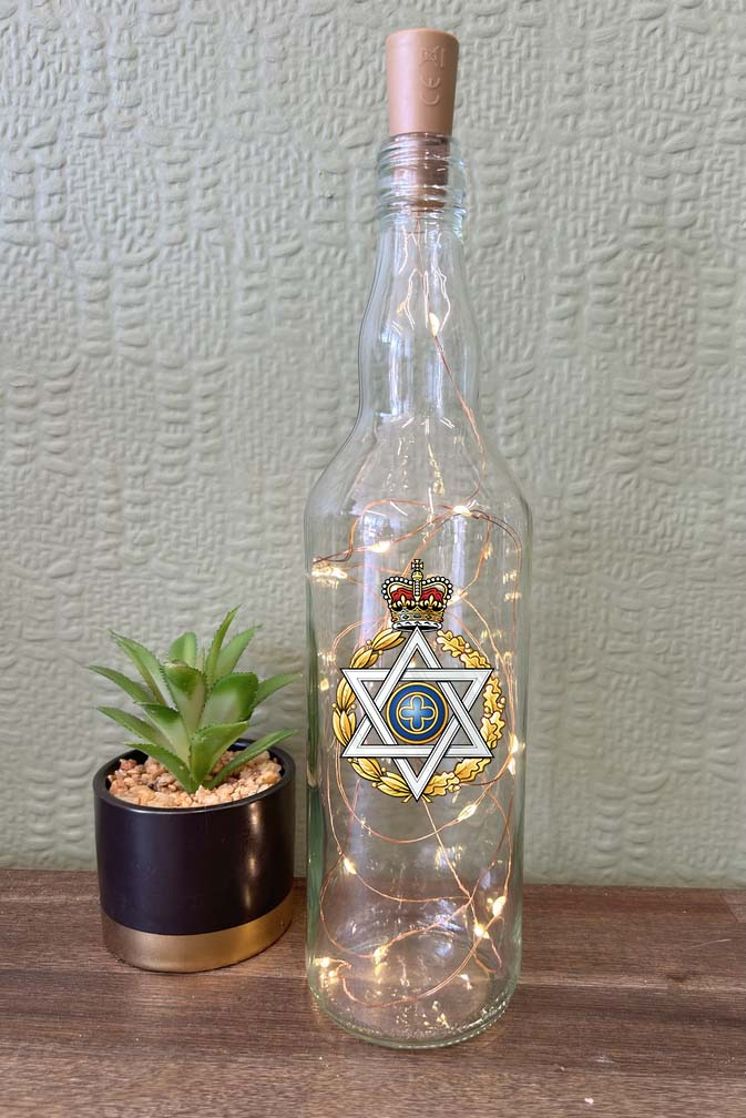 Royal Army Chaplains' Department Jewish - Bottle With Lights