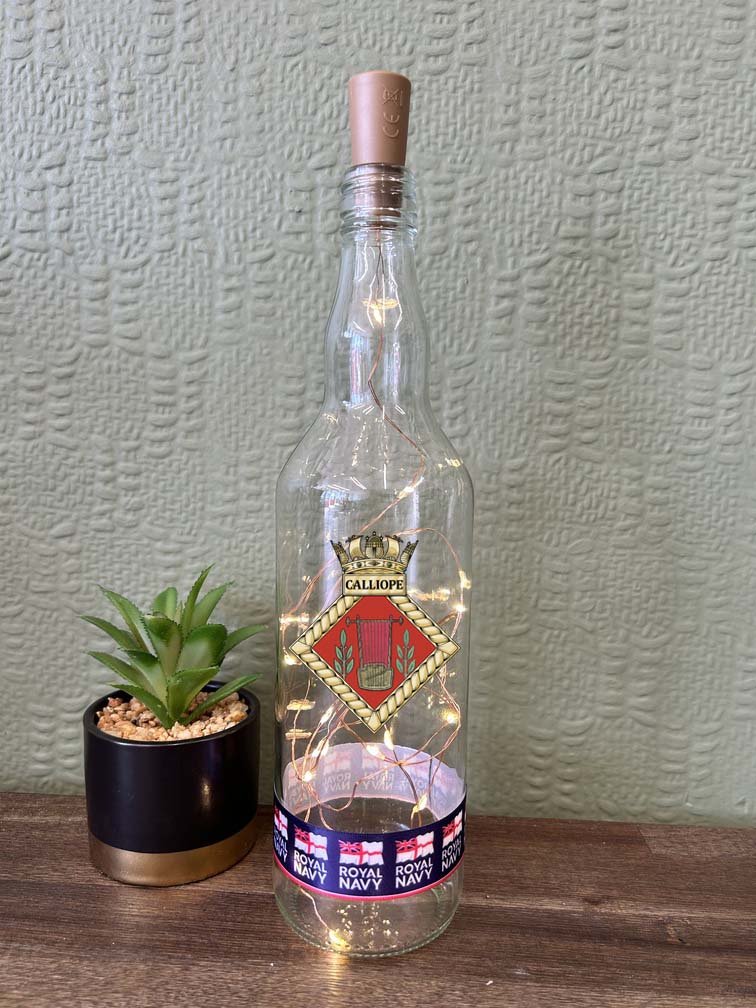 HMS Calliope - Bottle With Lights