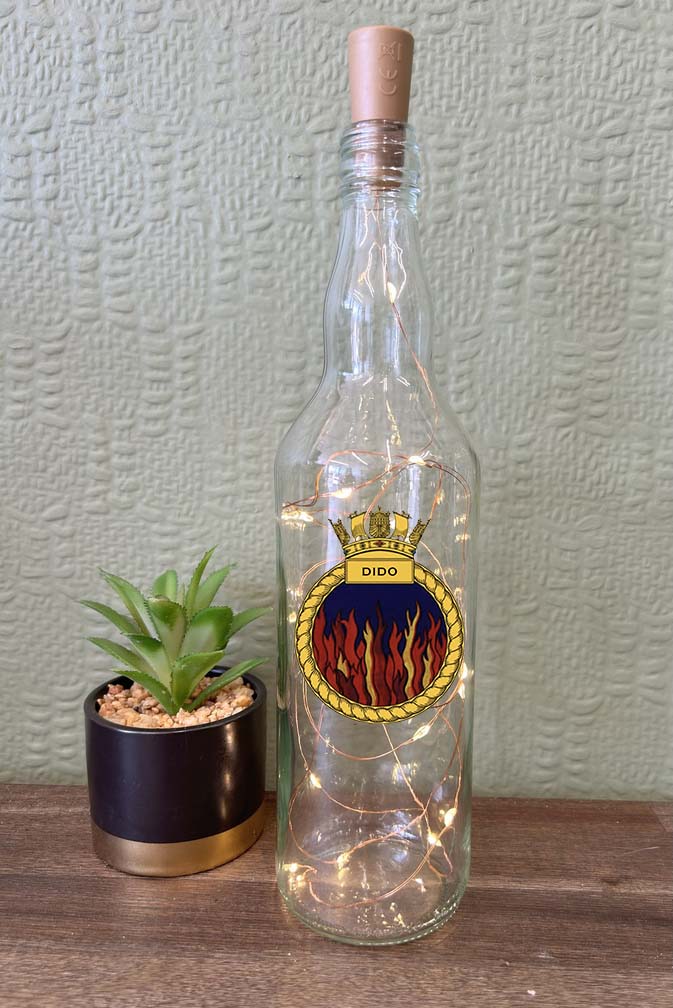 HMS Dido - Bottle With Lights