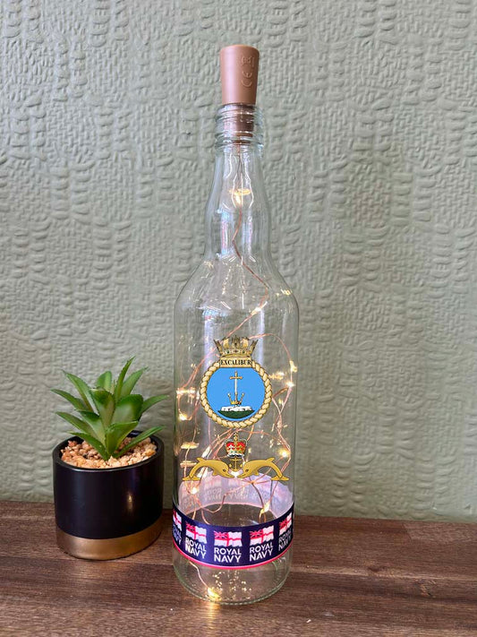 HMS Excalibur - Bottle With Lights