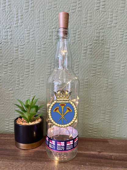 HMS Illustrious - Bottle With Lights