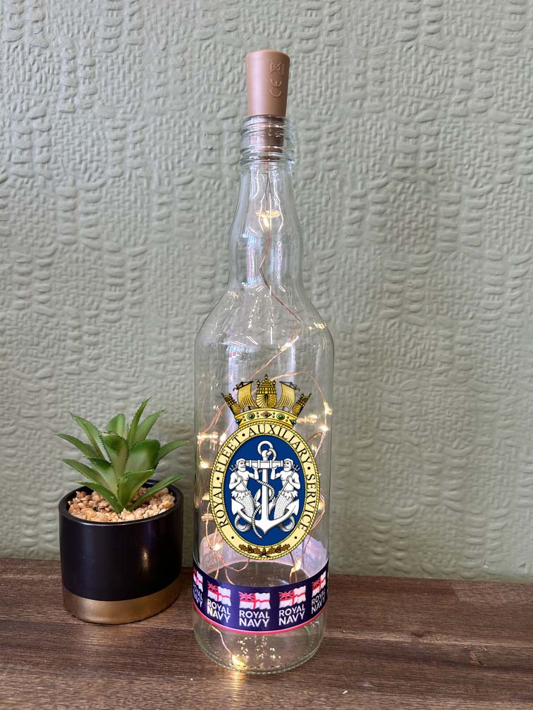 Royal Fleet Auxiliary Service - Bottle With Lights