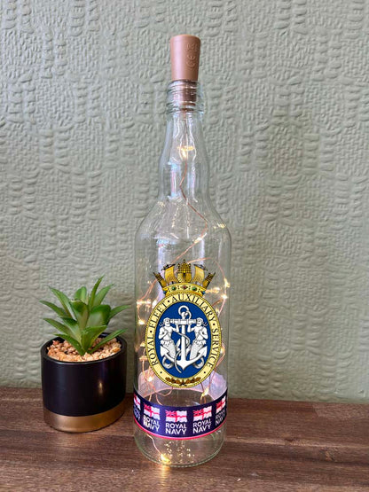 Royal Fleet Auxiliary Service - Bottle With Lights