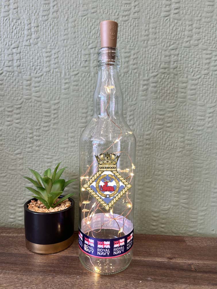 HMS Sherwood - Bottle With Lights