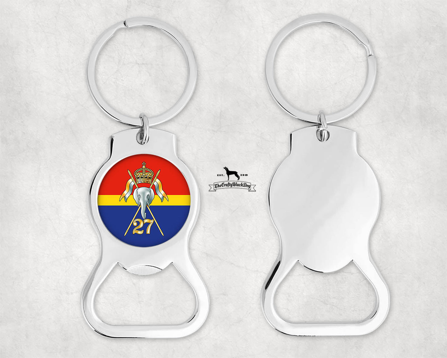 27th Lancers - Bottle Opener Key Ring