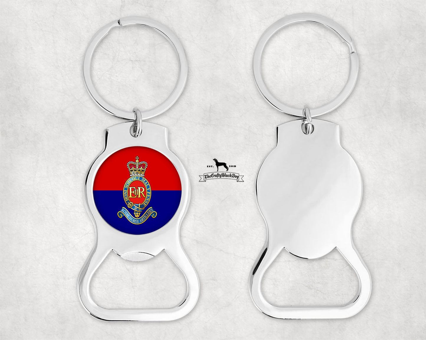 3 Royal Horse Artillery - Bottle Opener Key Ring