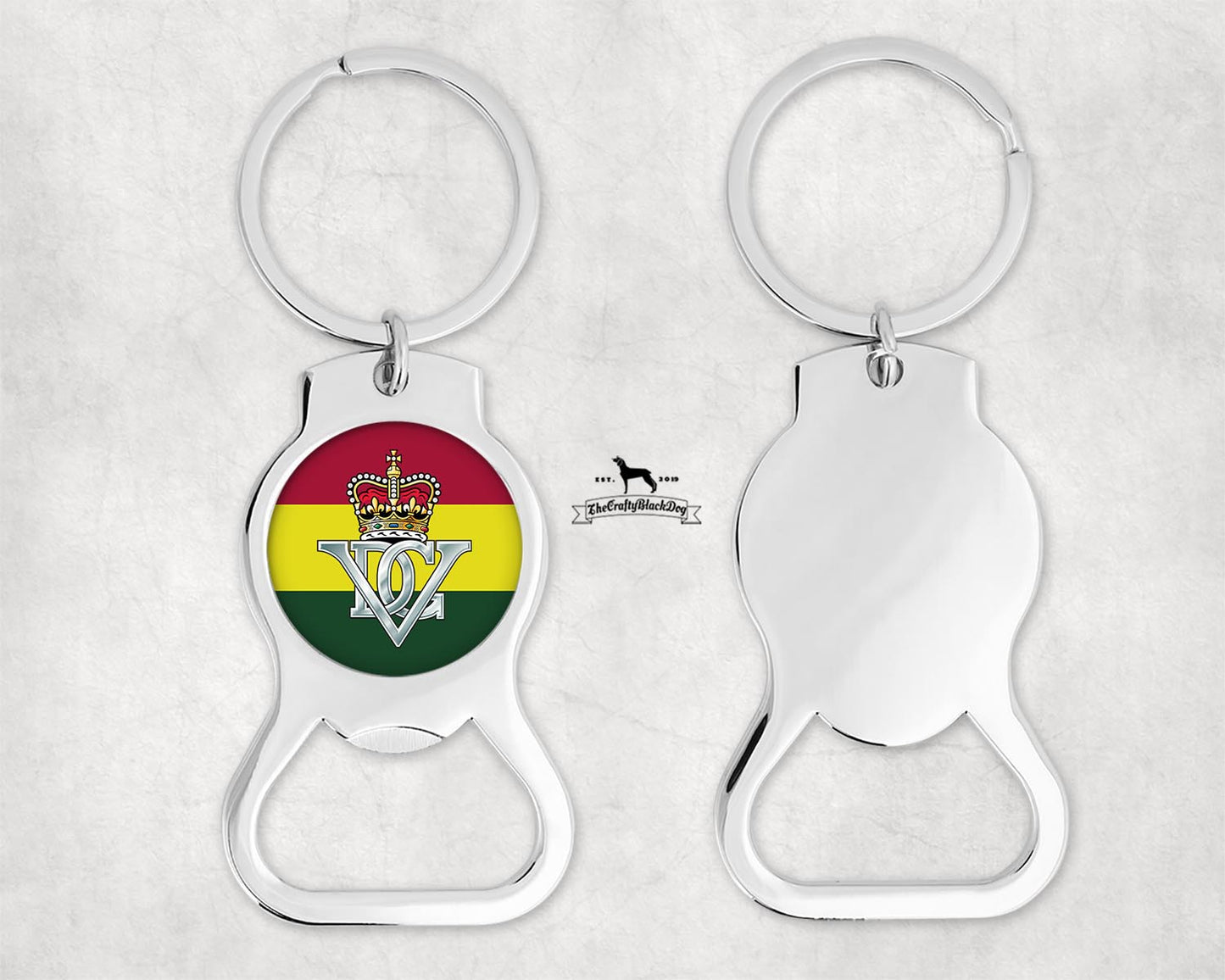5th Royal Inniskilling Dragoon Guards - Bottle Opener Key Ring