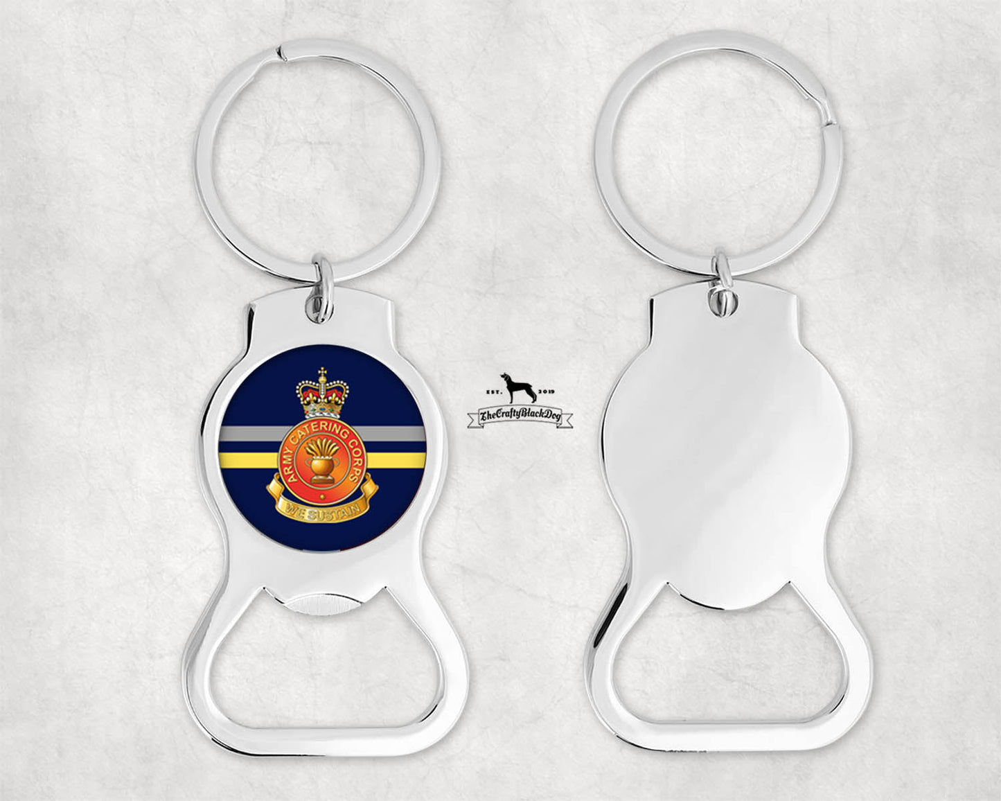 Army Catering Corps - Bottle Opener Key Ring