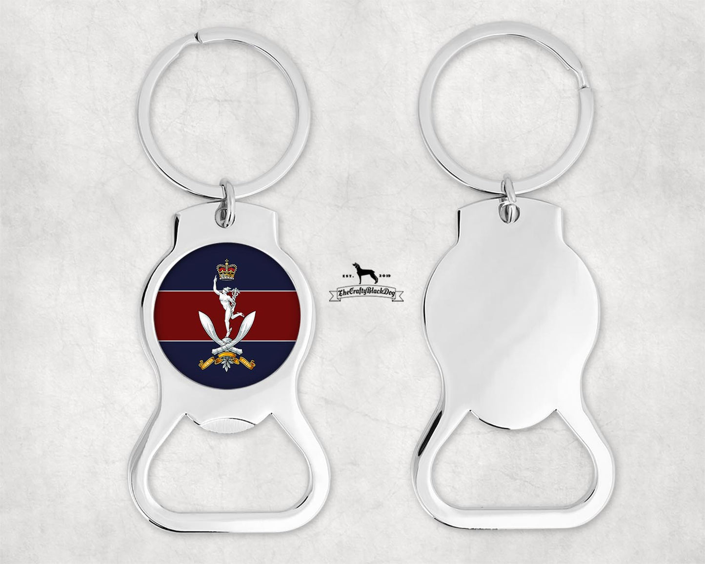 Queen's Gurkha Signals - Bottle Opener Key Ring