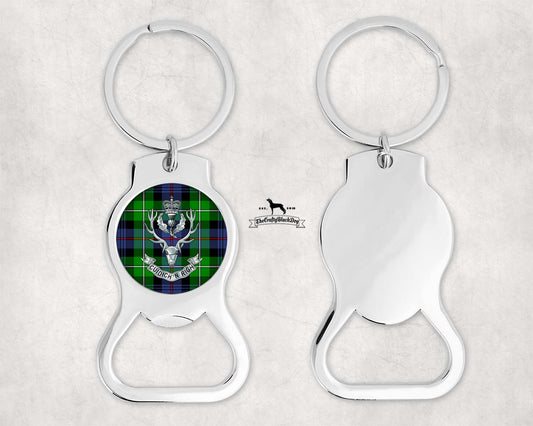Queen's Own Highlanders (Seaforth and Camerons) - Bottle Opener Key Ring