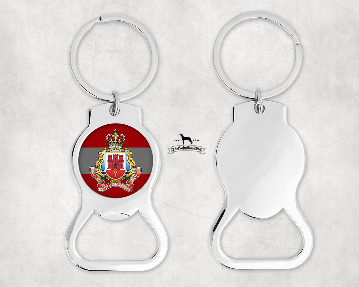 Royal Gibraltar Regiment - Bottle Opener Key Ring