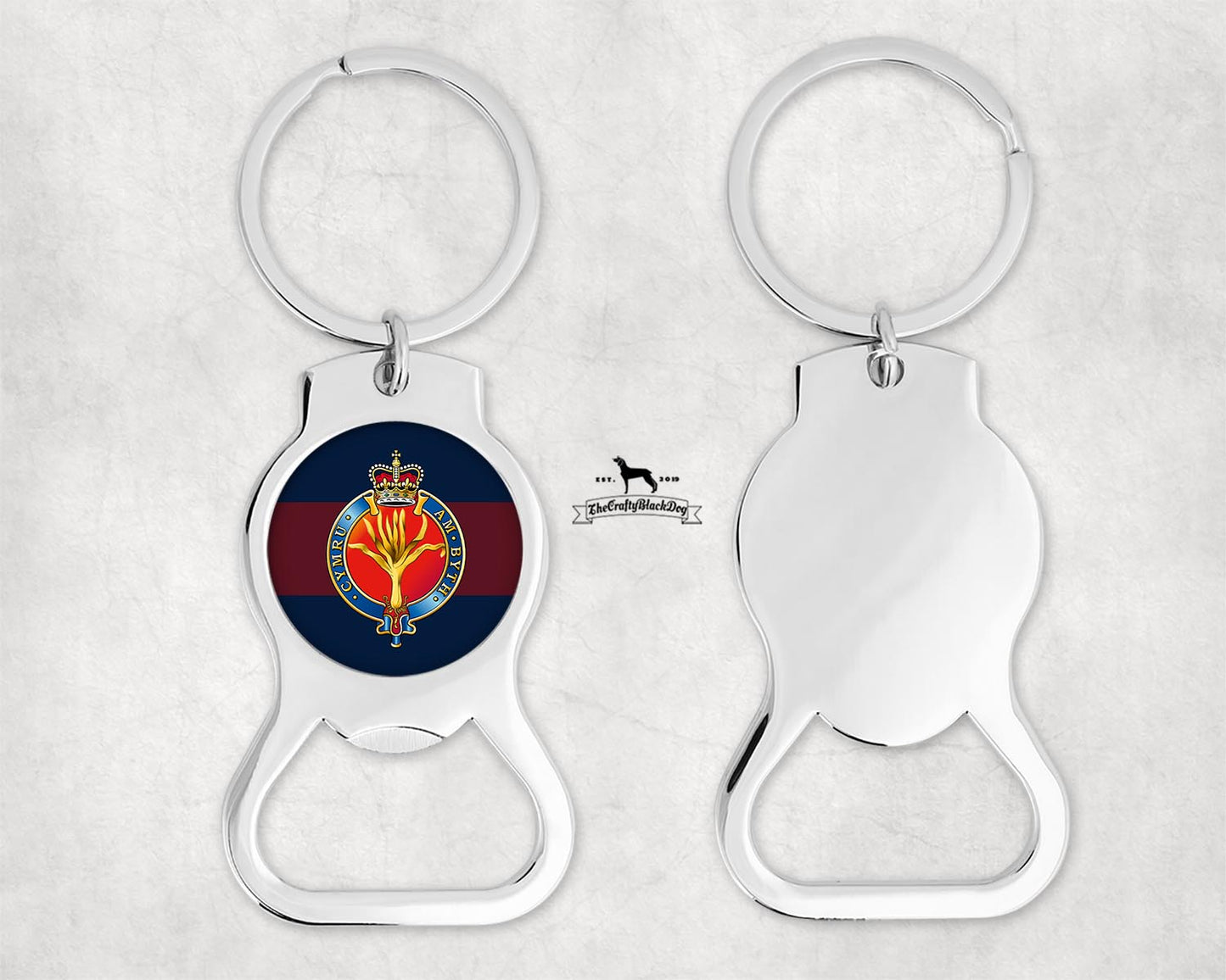 Welsh Guards Cypher - Bottle Opener Key Ring