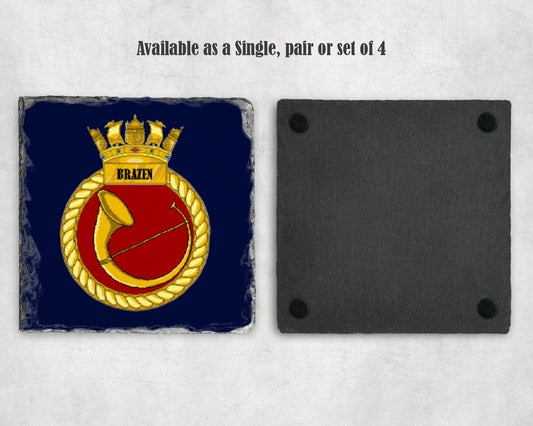 HMS Brazen - Slate Coaster