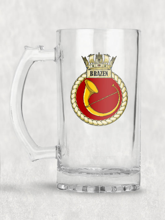 HMS Brazen - Tankard/Beer Mug/Stein
