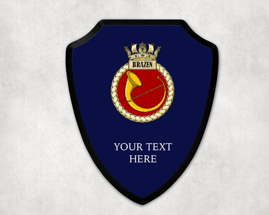 HMS Brazen - Royal Navy Printed Wall Shield