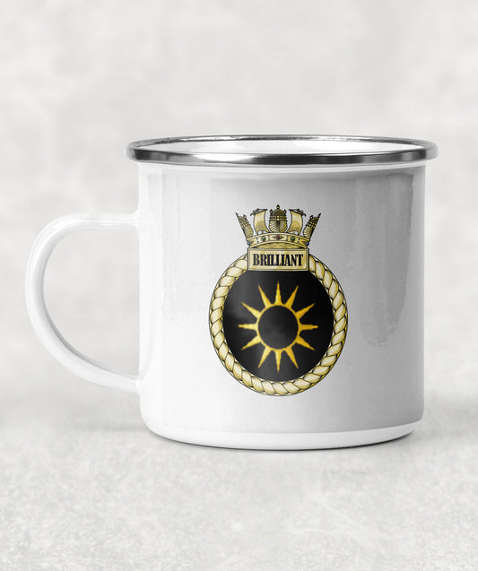 HMS Brilliant - Enamel Mug