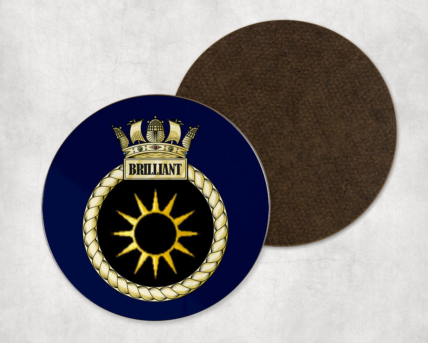 HMS Brilliant - Round Coaster Set